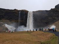 Island, Süden, Seljalandfoss Wasserfall