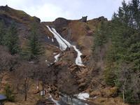 Island, Süden, Kirkjubaerklaustur, Schwesterwasserfall