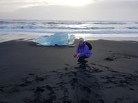 Island, Süden, Strand bei der Gletscherlagune