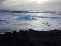 Island, Süden, Strand bei der Gletscherlagune