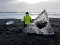 Island, Süden, Strand bei der Gletscherlagune