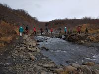 Island, Süden, Wanderung zum Svartifoss Wasserfall