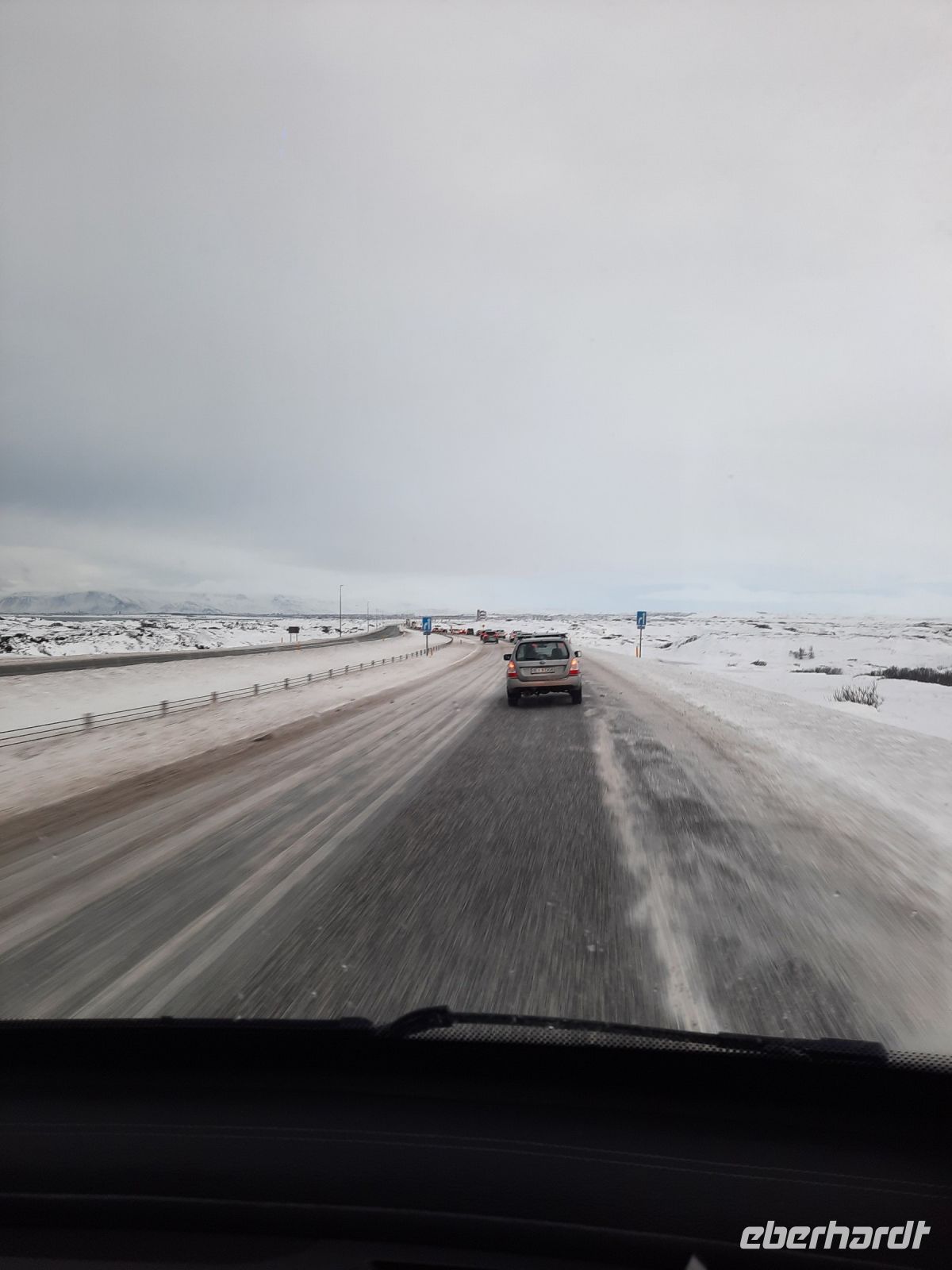 verschneite Straßen