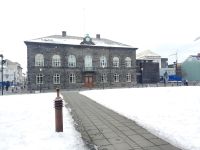 Parlamentsgebäude in Reykjavik