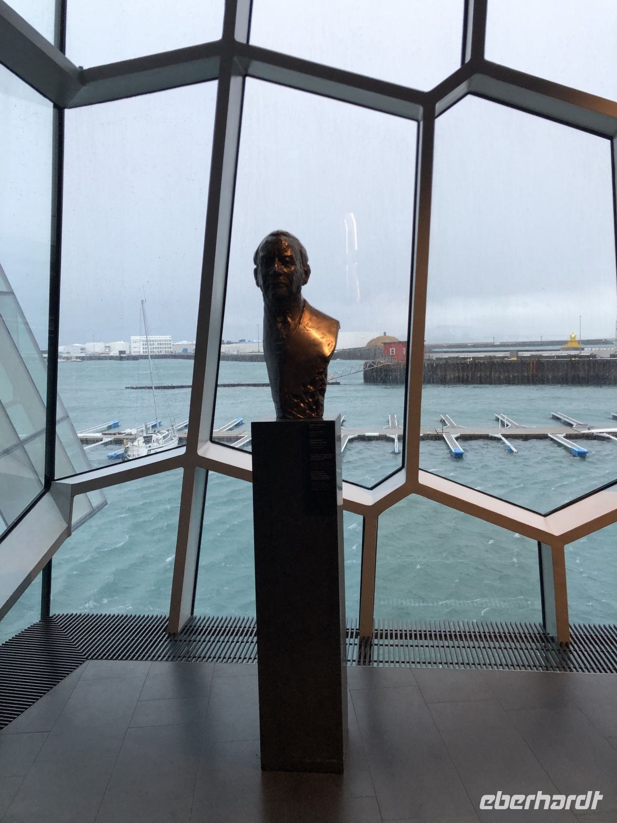 Aussicht aus der Harpa Reykjavik