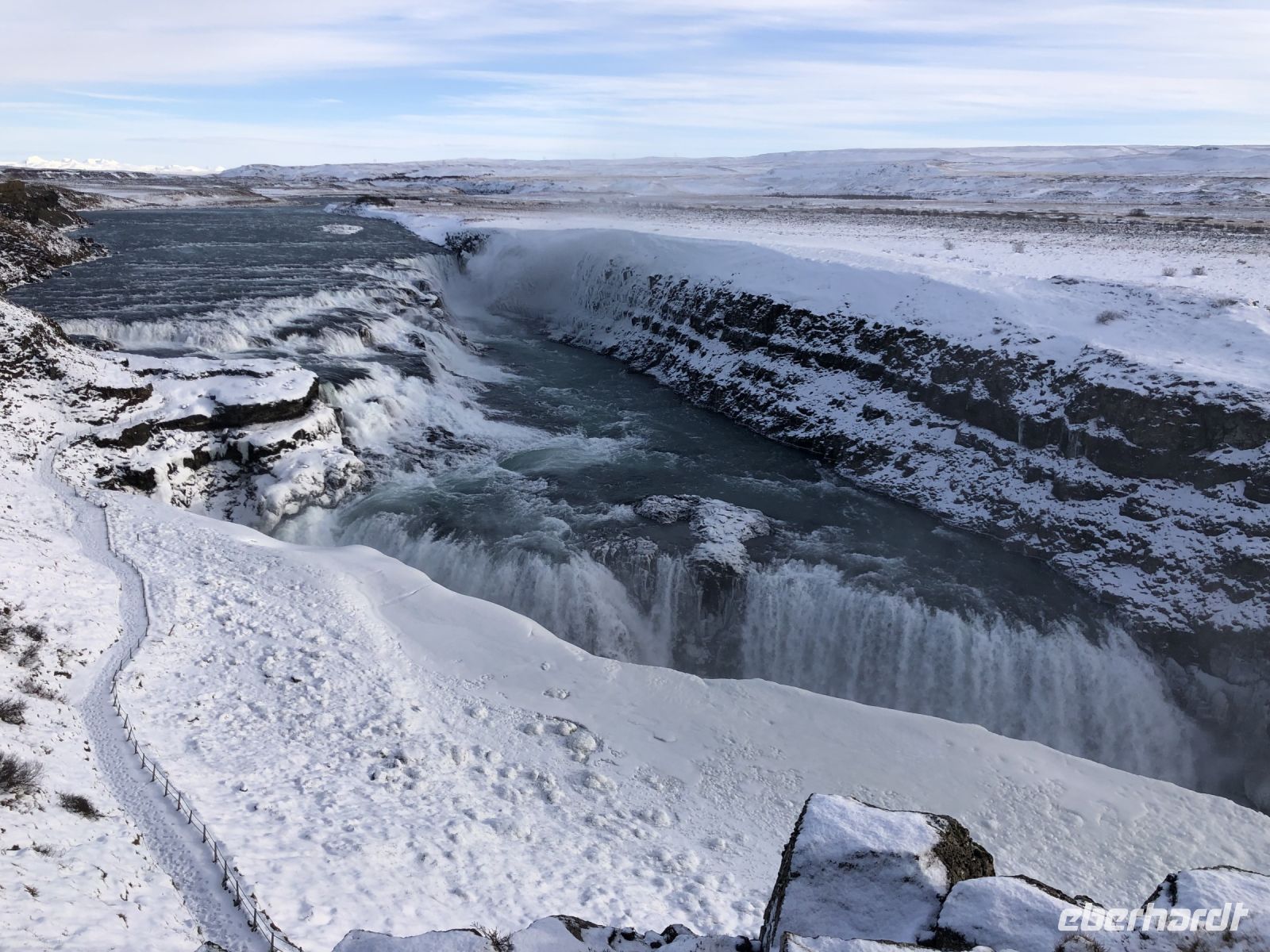 Goldener Wasserfall Gullfoss (2)