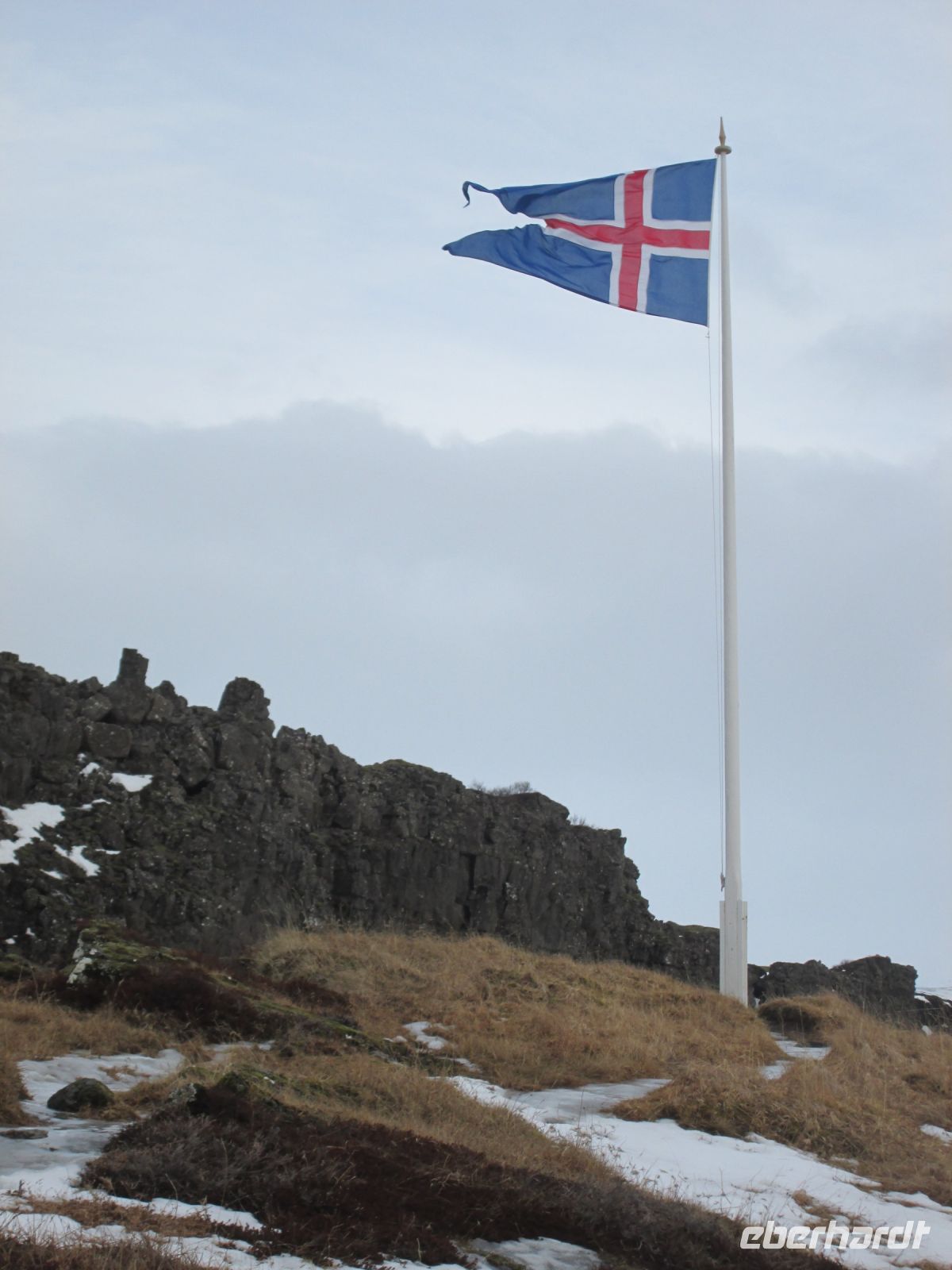 Pingvellir: der Lögberg /ehemaliger Gesetzesberg