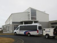 unser Bus vor dem Hotel Klaustur