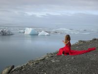 Fotoshooting an der Gletscherlagune