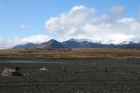 Gebirgskette in Südisland