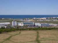 Blick von der Perlan auf unser Hotel 