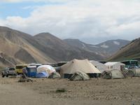 Camp im Hochland Landmannalaugar