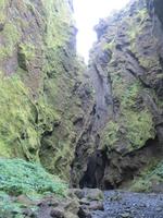 in der Schlucht Stakksholtsgjá