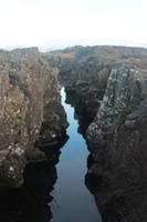 Spalten im Thingvellir Nationalpark