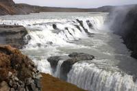 Blick auf den Wasserfall Gulfoss