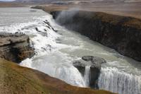Ein weiterer Blick auf den Wasserfall Gulfoss
