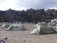 Camp im Hochland Landmannalaugar