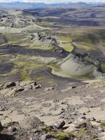Vulkanlandschaft auf dem Weg nach Landmannalaugar