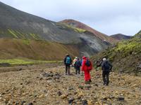 Wanderung in der Grünen Schlucht von Landmannalaugar