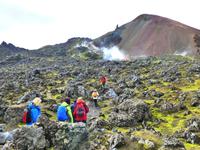 Wanderung im Hochland Landmannalaugar - zum Roten Berg