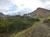 Wanderweg im Hochland Landmannalaugar - Roter Berg