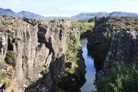 Tektonische Spalte im Nationalpark Thingvellir