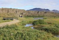 Tektonische Verwerfung im Nationalpark Thingvellir