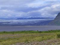 Am Aussichtspunkt im Skaftafell-Nationalpark - Gletscherblick