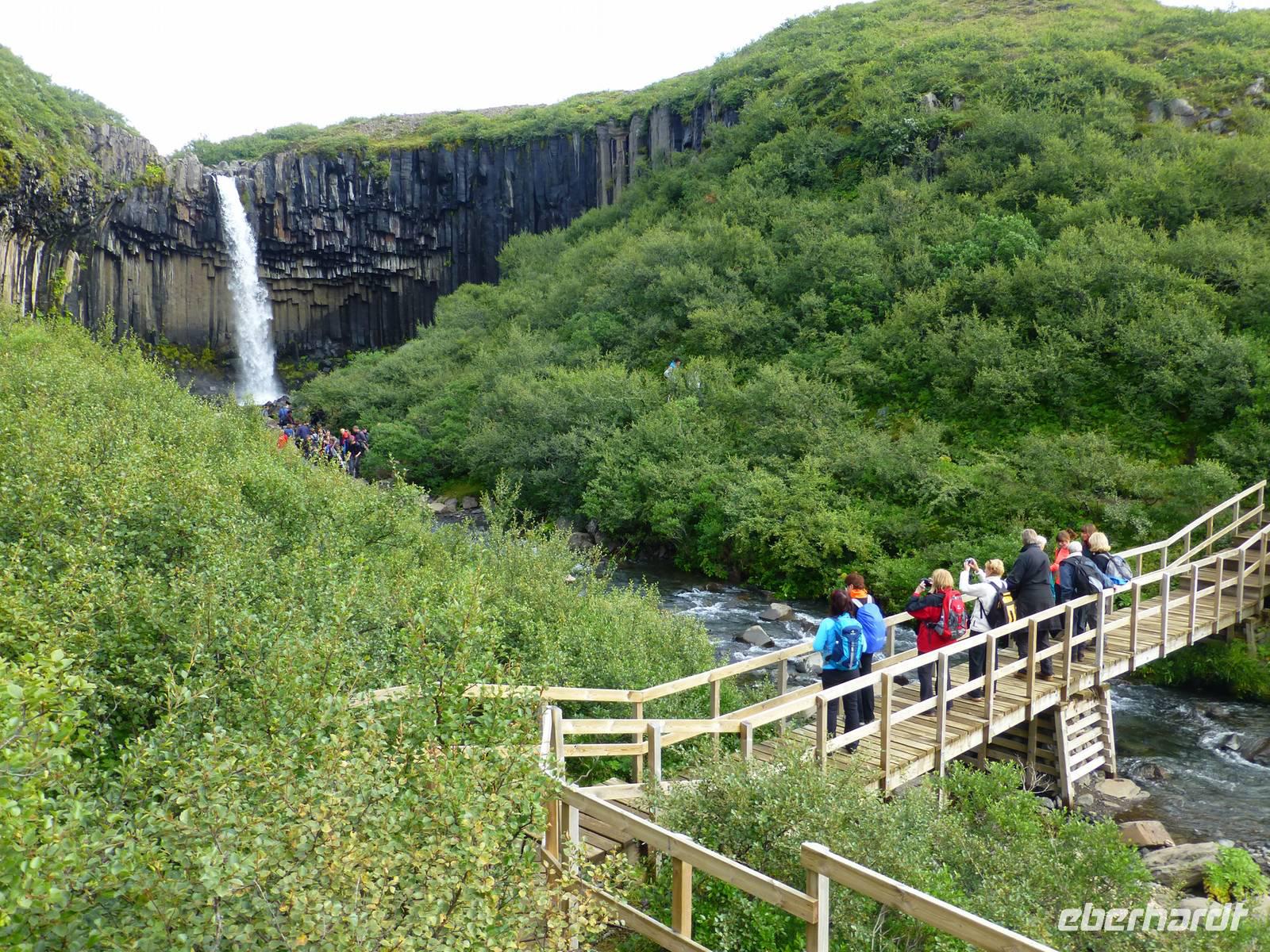Wanderung zum Svartifoss im Skaftafell-Nationalpark