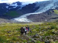 Auf zum Gletscher Falljökull bei Skaftafell