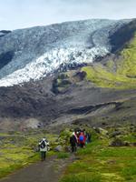 Auf zum Gletscher Falljökull bei Skaftafell
