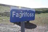 Stopp am Wasserfall Fagrifoss