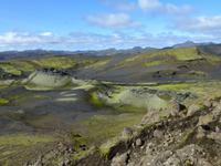 Wanderung auf den Laki - Blick auf die Kraterreihe
