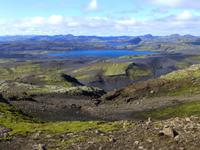 Wanderung auf den Laki - Blick auf die Kraterseen