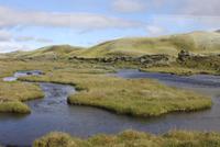 Landschaft im Hochland an der Laki-Kraterreihe