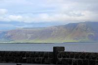 Reykjavik Blick auf den Hausberg Die Esja