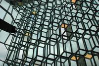 Reykjavik Konzerthalle Harpa Wabenstruktur