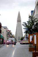 Reykjavik Blick auf die Hallgrimskirche