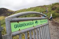 Island Krater Grabrok Eingang