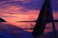 Island - Blick auf den Eyjafjördur - Sonnenuntergang
