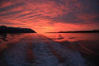 Island - Blick auf den Eyjafjördur - Sonnenuntergang