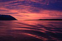 Island - Blick auf den Eyjafjördur - Sonnenuntergang