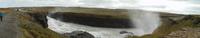 Panoramabild vom Gullfoss.