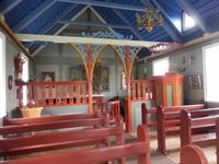 Lustigerweise war diese die am üppigsten ausgestattete Kirche, die wir auf unserer Reise sahen.