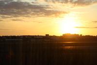 Blick aus dem Hotelzimmer am Abend