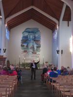 Wandgemälde in der Kirche in Skálholt