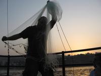 Netzauswurf zum fischen - See Genezareth