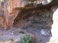 Felsgrotte oberhalb der Jordanquelle Pan