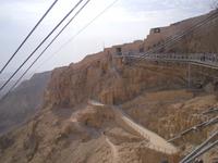Ausblick von der Bergstation Masada