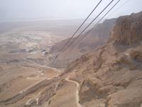Ausblick von der Bergstation Masada